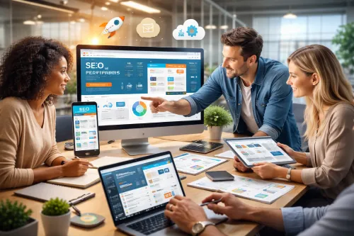 Collaborating on a web design project