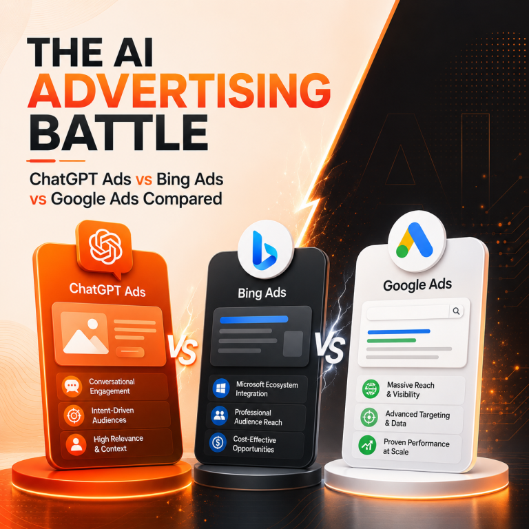 ChatGPT Ads vs Bing Ads vs Google Ads