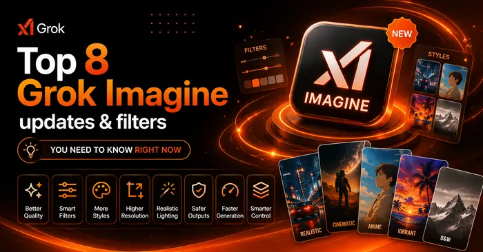 Top 8 Grok Imagine updates and filters you need to know right now.
