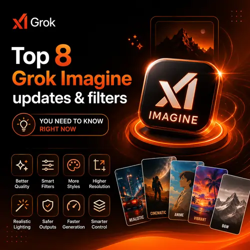 Top 8 Grok Imagine updates and filters you need to know right now.